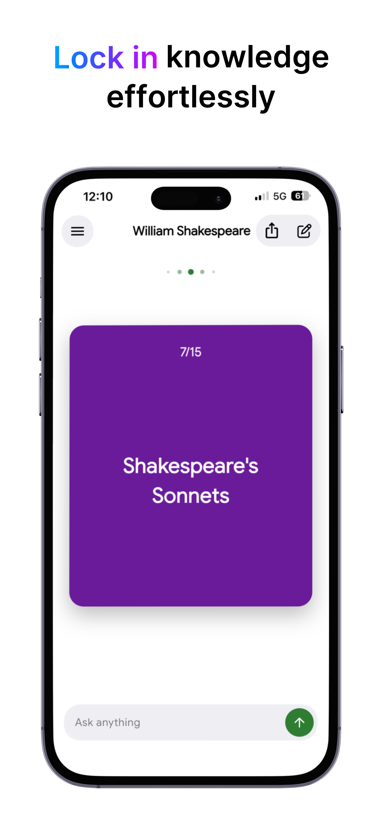 Stephen AI flashcards for locking in knowledge