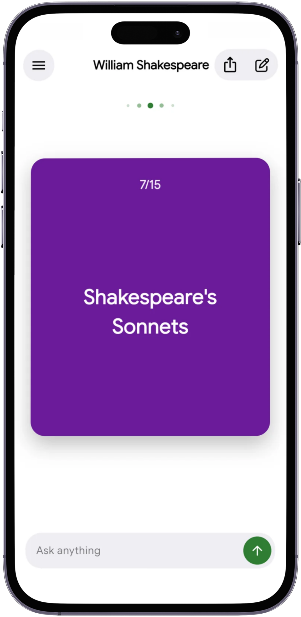 Flipping flashcards made from a lecture PDF